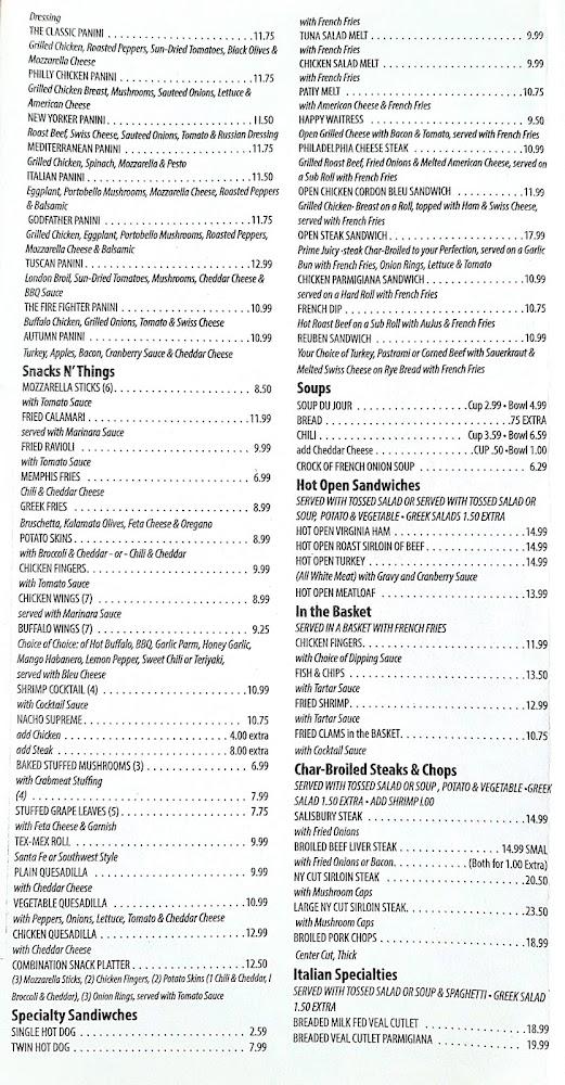 Ambrosia Diner Menu image 2